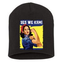 Yes We Kam Madam Harris Fun Short Acrylic Beanie