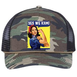 Yes We Kam Madam Harris Fun Retro Rope Trucker Hat Cap