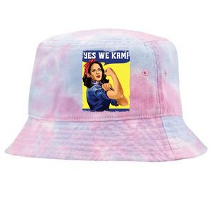 Yes We Kam Madam Harris Fun Tie-Dyed Bucket Hat