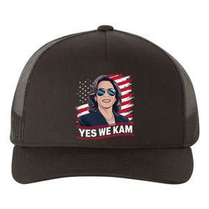 Yes We Kam American Flag Usa Kamala Harris Yupoong Adult 5-Panel Trucker Hat