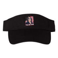 Yes We Kam American Flag Usa Kamala Harris Valucap Bio-Washed Visor