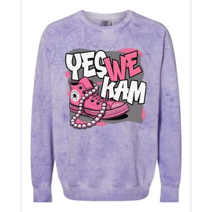 Yes We Kam Colorblast Crewneck Sweatshirt