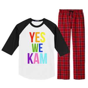 Yes We Kam Democrat Party Kamala Hariss Vote 2024 Raglan Sleeve Pajama Set