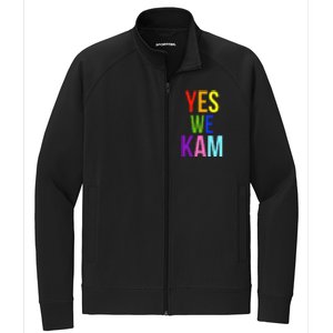 Yes We Kam Democrat Party Kamala Hariss Vote 2024 Stretch Full-Zip Cadet Jacket