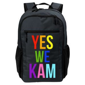 Yes We Kam Democrat Party Kamala Hariss Vote 2024 Daily Commute Backpack