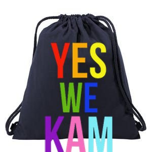 Yes We Kam Democrat Party Kamala Hariss Vote 2024 Drawstring Bag