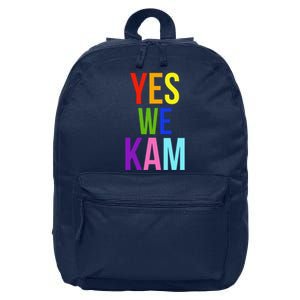 Yes We Kam Democrat Party Kamala Hariss Vote 2024 16 in Basic Backpack