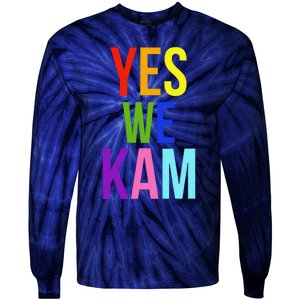 Yes We Kam Democrat Party Kamala Hariss Vote 2024 Tie-Dye Long Sleeve Shirt