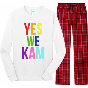 Yes We Kam Democrat Party Kamala Hariss Vote 2024 Long Sleeve Pajama Set