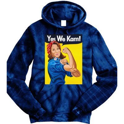 Yes We Kam Vote Madam Kamala Harris President Election Tie Dye Hoodie