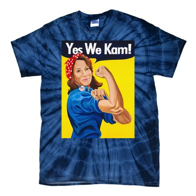 Yes We Kam Vote Madam Kamala Harris President Election Tie-Dye T-Shirt