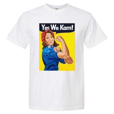 Yes We Kam Vote Madam Kamala Harris President Election Garment-Dyed Heavyweight T-Shirt