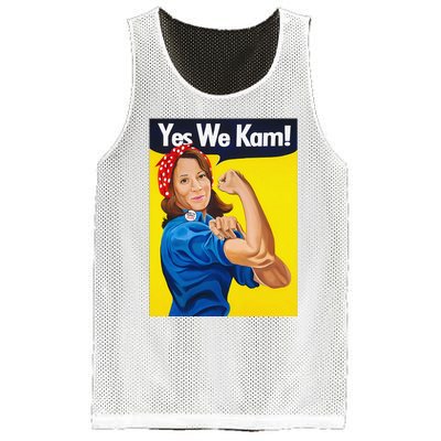 Yes We Kam Vote Madam Kamala Harris President Election Mesh Reversible Basketball Jersey Tank