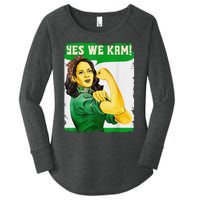 Yes We Kam Madam Harris Fun Women's Perfect Tri Tunic Long Sleeve Shirt