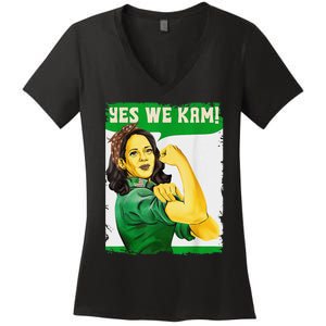 Yes We Kam Madam Harris Fun Women's V-Neck T-Shirt