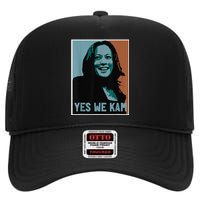 Yes We Kam Madam Harris Fun High Crown Mesh Back Trucker Hat