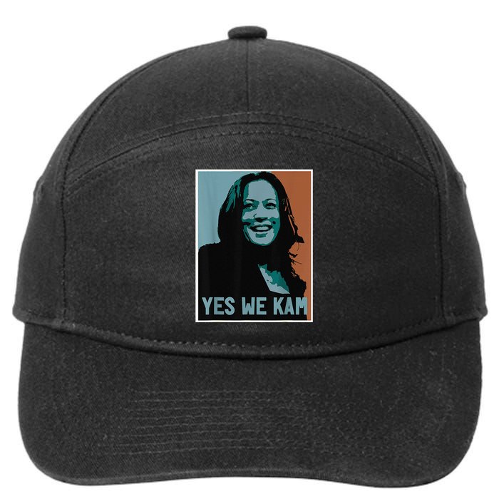 Yes We Kam Madam Harris Fun 7-Panel Snapback Hat