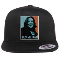 Yes We Kam Madam Harris Fun Flat Bill Trucker Hat