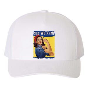 Yes We Kam Madam Harris Kamala Harris 2024 For President Yupoong Adult 5-Panel Trucker Hat