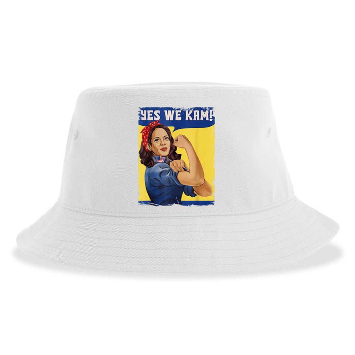 Yes We Kam Madam Harris Kamala Harris 2024 For President Sustainable Bucket Hat