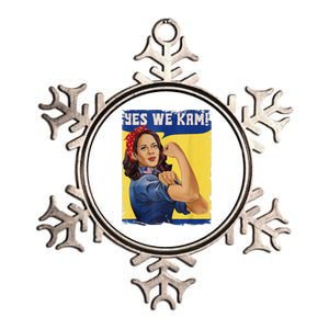 Yes We Kam Madam Harris Kamala Harris 2024 For President Metallic Star Ornament