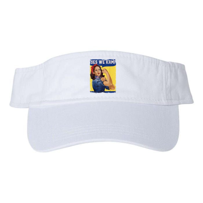 Yes We Kam Madam Harris Kamala Harris 2024 For President Valucap Bio-Washed Visor