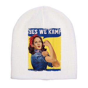 Yes We Kam Madam Harris Kamala Harris 2024 For President Short Acrylic Beanie