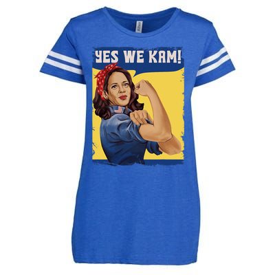 Yes We Kam Madam Harris Fun Enza Ladies Jersey Football T-Shirt