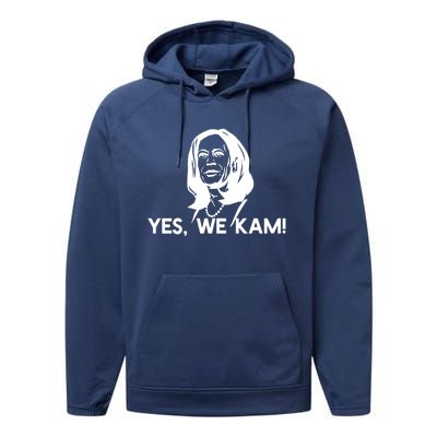 Yes We Kam! Elect Vice President Kamala Harris Meme Meaningful Gift Performance Fleece Hoodie