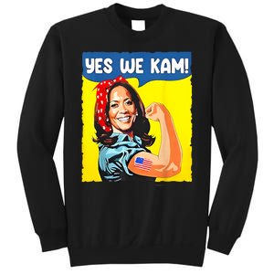 Yes We Kam Madam Harris Funny Saying Quote Kalama President Sweatshirt