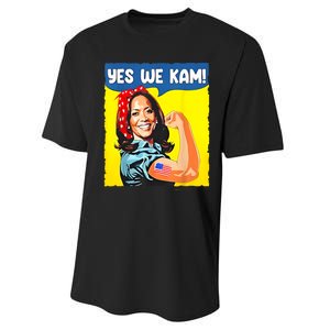 Yes We Kam Madam Harris Funny Saying Quote Kalama President Performance Sprint T-Shirt