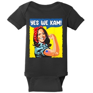 Yes We Kam Madam Harris Funny Saying Quote Kalama President Baby Bodysuit