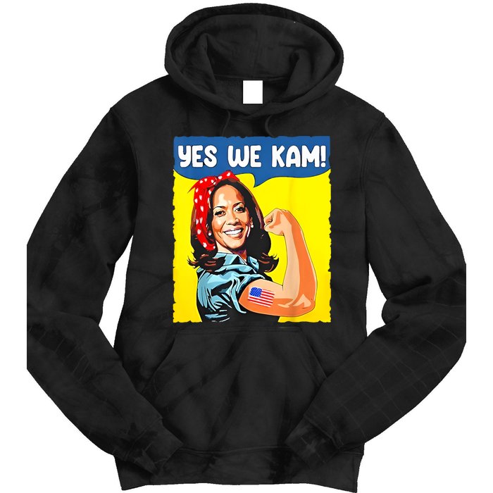 Yes We Kam Madam Harris Funny Saying Quote Kalama President Tie Dye Hoodie