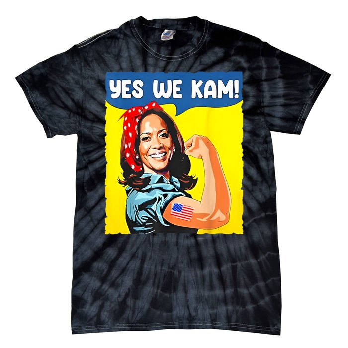 Yes We Kam Madam Harris Funny Saying Quote Kalama President Tie-Dye T-Shirt