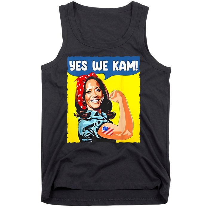 Yes We Kam Madam Harris Funny Saying Quote Kalama President Tank Top