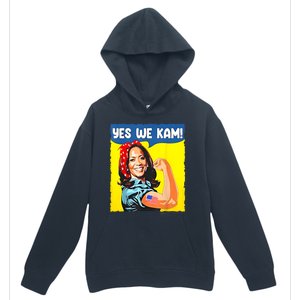 Yes We Kam Madam Harris Funny Saying Quote Kalama President Urban Pullover Hoodie