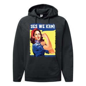 Yes We Kam Female President Performance Fleece Hoodie