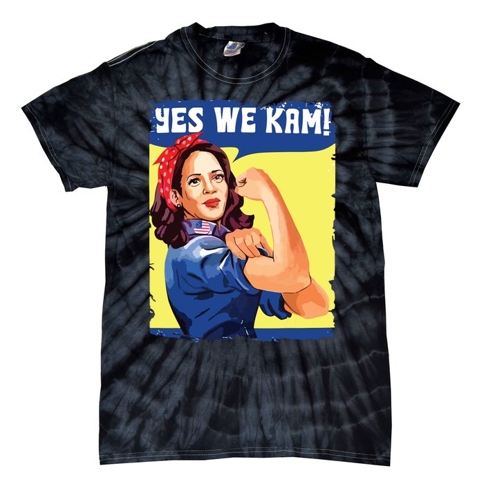 Yes We Kam Female President Tie-Dye T-Shirt