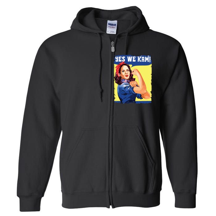 Yes We Kam Female President Full Zip Hoodie