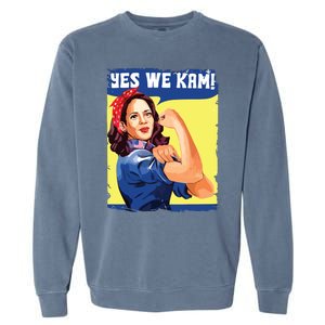 Yes We Kam Female President Garment-Dyed Sweatshirt