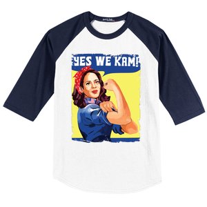 Yes We Kam Female President Baseball Sleeve Shirt