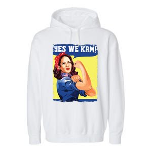 Yes We Kam Female President Garment-Dyed Fleece Hoodie