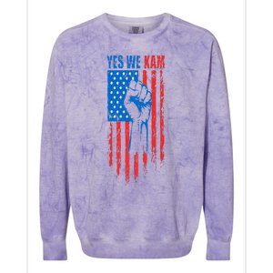 Yes We Kam Harris For President 2024 Political Election Premium Colorblast Crewneck Sweatshirt