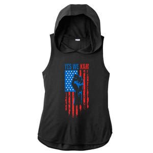 Yes We Kam Harris For President 2024 Political Election Premium Ladies PosiCharge Tri-Blend Wicking Draft Hoodie Tank