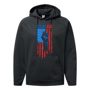 Yes We Kam Harris For President 2024 Political Election Premium Performance Fleece Hoodie