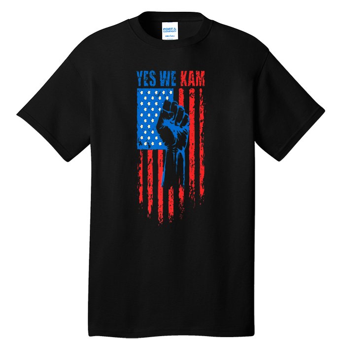 Yes We Kam Harris For President 2024 Political Election Premium Tall T-Shirt