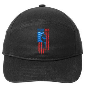 Yes We Kam Harris For President 2024 Political Election Premium 7-Panel Snapback Hat