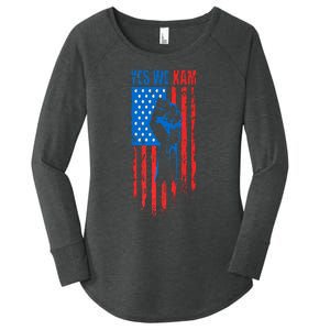 Yes We Kam Harris For President 2024 Political Election Premium Women's Perfect Tri Tunic Long Sleeve Shirt