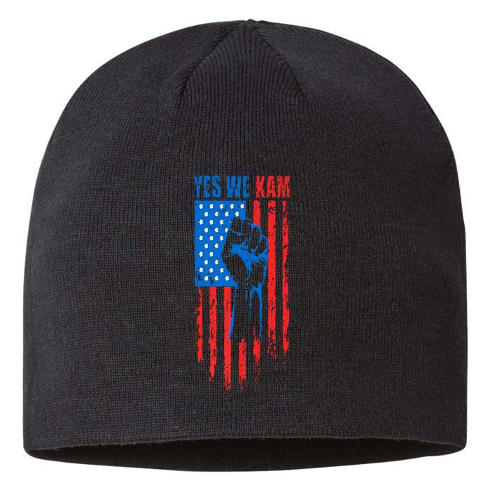 Yes We Kam Harris For President 2024 Political Election Premium Sustainable Beanie