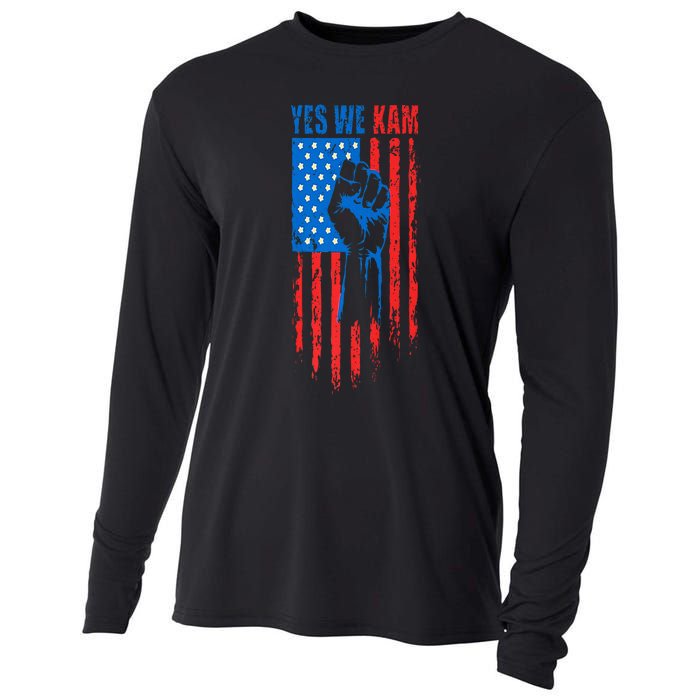 Yes We Kam Harris For President 2024 Political Election Premium Cooling Performance Long Sleeve Crew